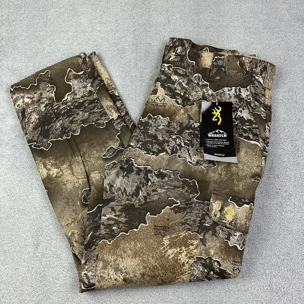 Browning Wasatch Pants Mens 2XL Realtree Excape Fieldwear Cargo Camo Hunting NEW